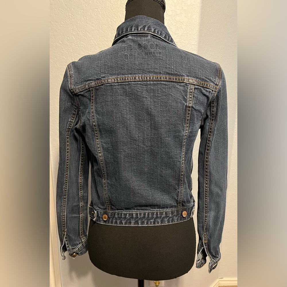 GAP 1969 Blue Dark Wash Denim Jacket XS EUC - Picture 5 of 6